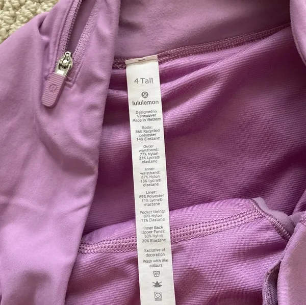LULULEMON Speed Up Medium Rise Shorts 4” Size 4 Jubilee Purple EUC - Image 5