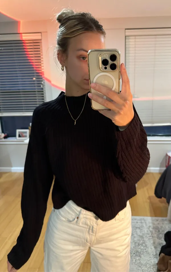 Black H&M Sweater Knit - Image 2