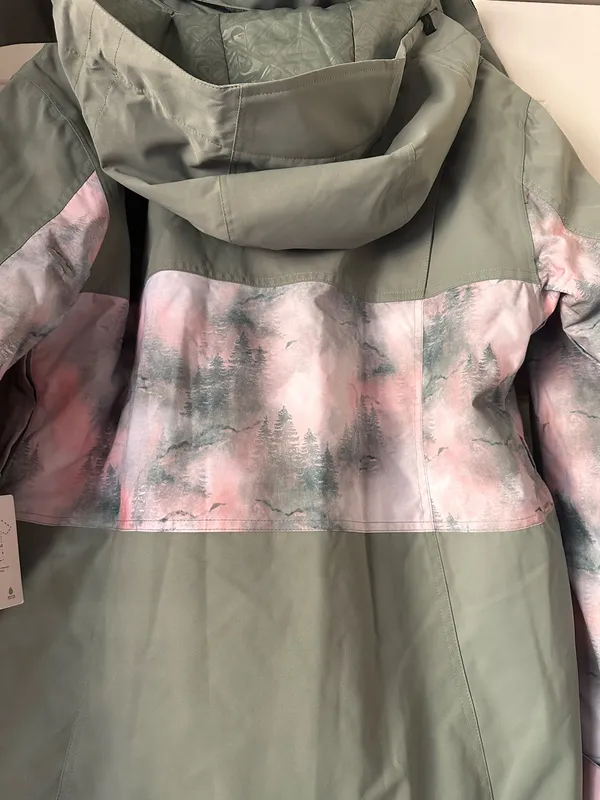 Roxy Presence Parka Jacket in Sea Pine Mystery Fog - Image 14