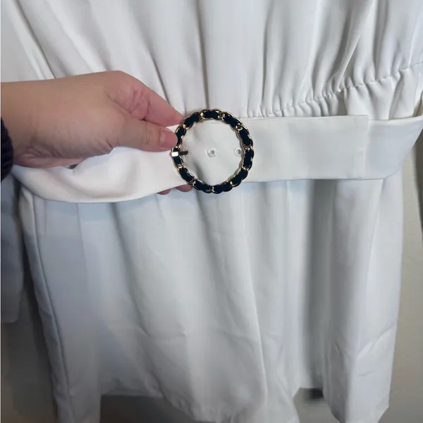 Amanda Uprichard‎ Baldwin Belted Romper - Image 3