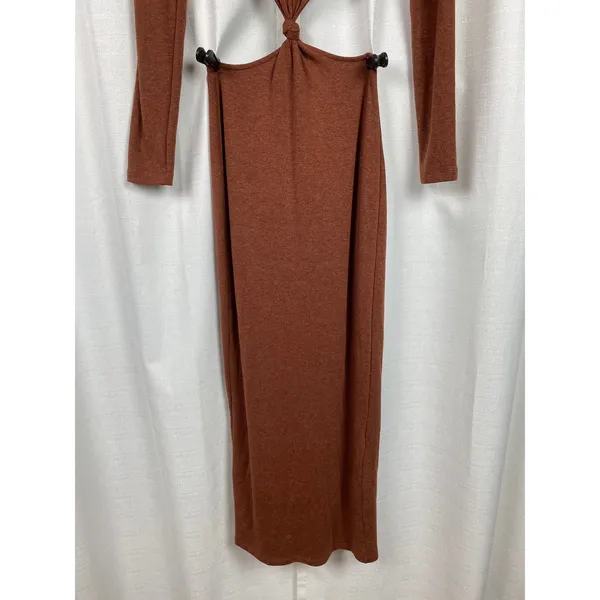 Princess Polly Brown Luca Long Sleeve Maxi Dress Sz.US6 NWT - Image 7