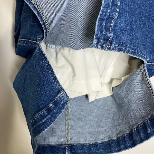 Jag on the go skort denim women's size‎ 4 casual minimalist modest neutral - Image 8
