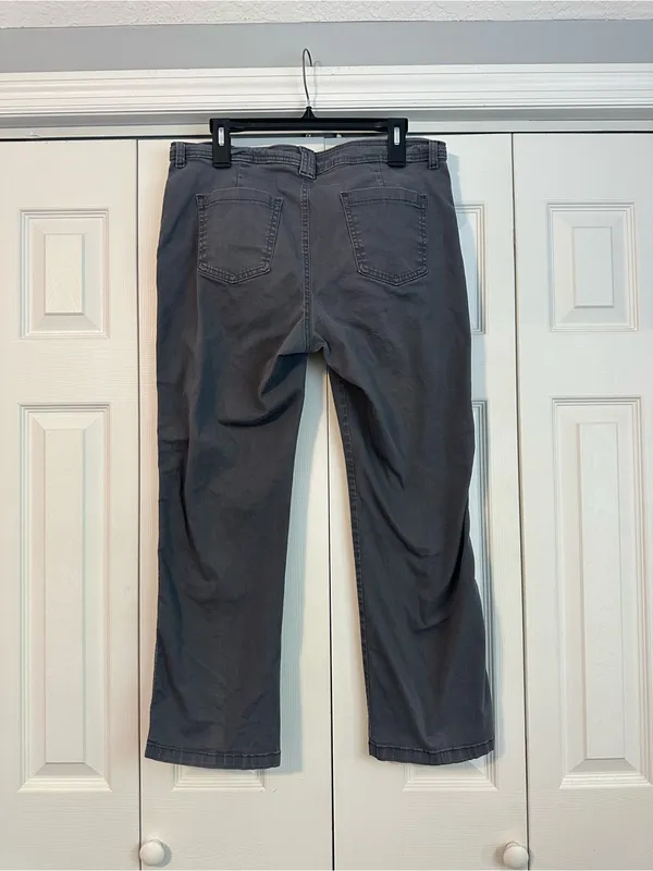 Lee Womens Gray Relaxed Straight Jeans -, 12 Petite - Image 3