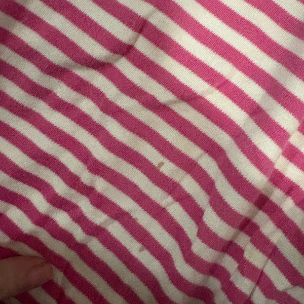 Ralph Lauren Vintage Pink Striped Polo Shirt - Image 4