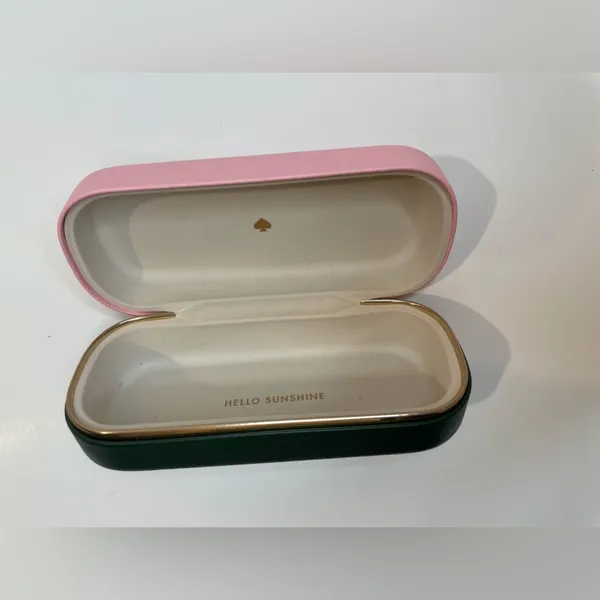 Kate Spade‎ Women’s Green and Pink Sunglasses Eyeglasses Case - Image 8