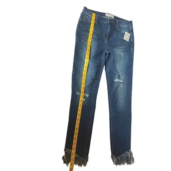 NWT Free People Raw Hem Distressed Jeans Size 2 - Image 4