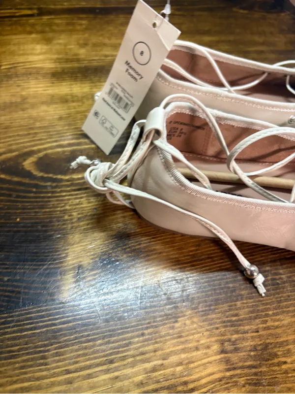 Time and tru tan lace up flats size 8 - Image 5