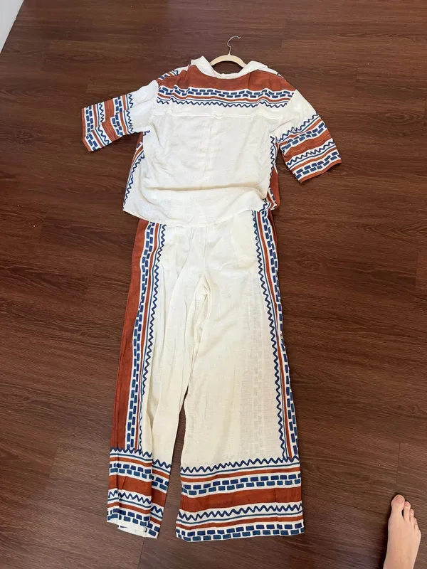 Anthropologie Matching Linen Set Small - Image 8