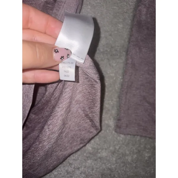 Athleta Uptempo II Hoodie Sweatshirt Mauve Heather Activewear Xs - Image 9