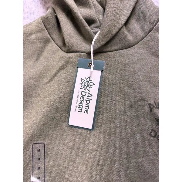 Alpine Design Womens AD Hike Hoodie‎ Olive Haze Heather ADW24600H Pullover M - Image 4