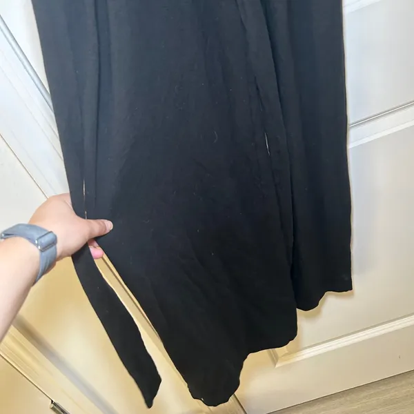 HATCH Jumpsuit Black Maternity Long Sleeve Wrap Neck Wide Leg Size 2 lounge cozy - Image 3