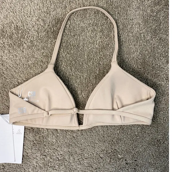 New CSB Form Micro Halter V Crop Top Size Small - Image 3