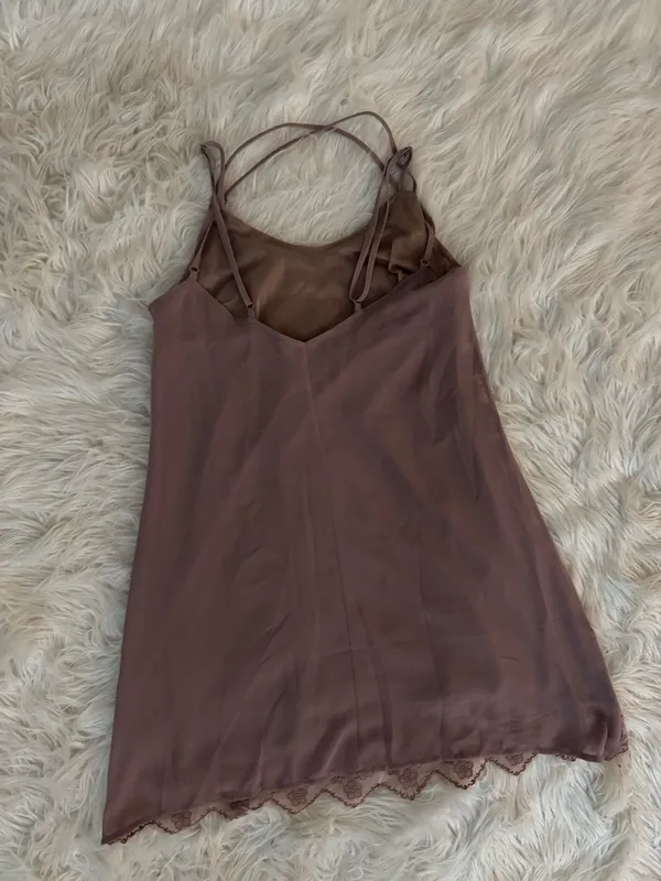 Lace Cami Slip Mini Dress - Image 3
