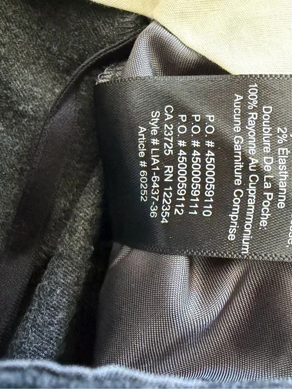Aritzia Babaton Kendrick Pants Size 2 Gray Wool Blend Classic Trouser NWT - Image 8