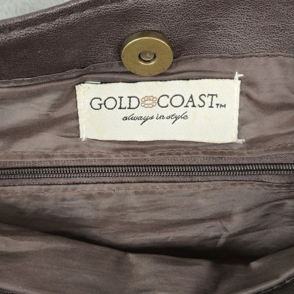 Gold Coast Blue Denim Faux Leather Shoulder Bag‎ - Image 4