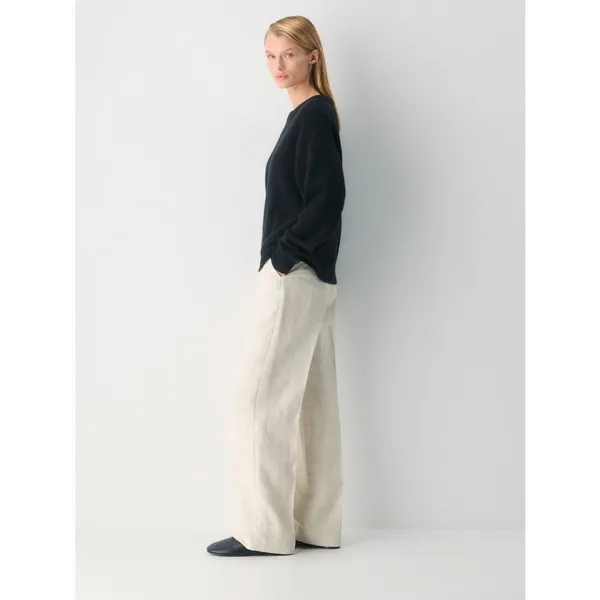 Aritzia The Limitless Pant Linen NWT Natural Ecru Wide Leg Size 6 - Image 2