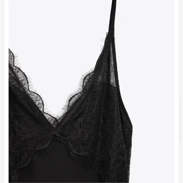 Zara Elegant Black Lace Maxi Dress - Image 8