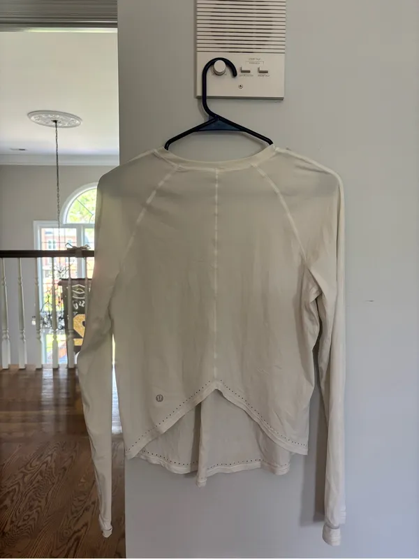 White Lululemon Long Sleeve Tank - Image 2