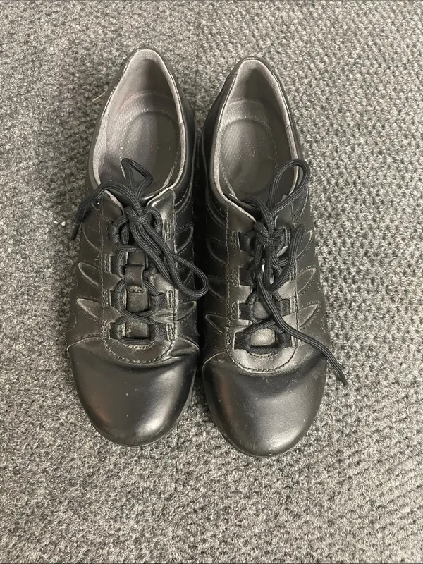 Dansko Neena work nonslip shoes 38 tie lace up black comfy 7.5/8 - Image 3