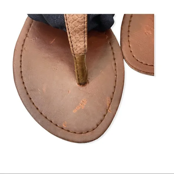 Brown T Strap Sandals! Brown Size 7 - Image 5
