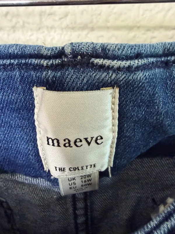 Anthropologie Maeve Colette High-Rise Wide-Leg Cropped Jeans Womens Size 16 W - Image 4