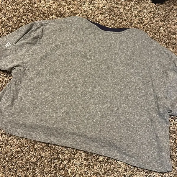 Tailgate Dallas Cowboys Cropped T-Shirt Medium Grey - Image 6