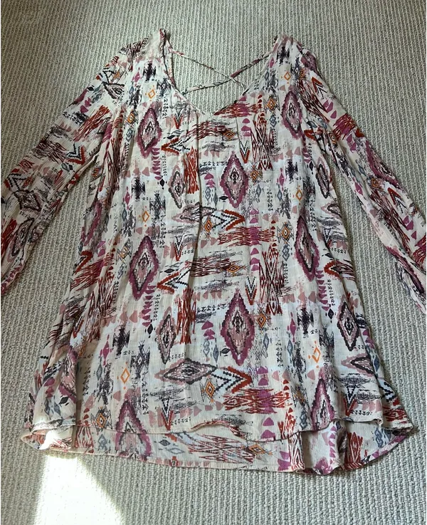 Billabong Boho Mini Dress M - Image 6