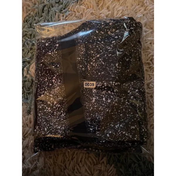 Lululemon Inspire Tight II Leggings Black White Speckle Mesh Panel‎ Size 10 - Image 5
