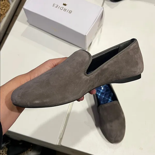 Birdies Starling slip on gray suede flats women’s size 7 - Image 5
