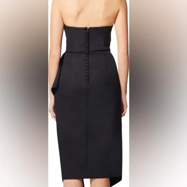 Elliatt MADILYN‎ midi cascade Ruffle Strapless Cocktail Dress size XS. NWT - Image 3
