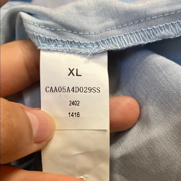 Cupshe Chambray Light Blue Smocked Tube Tiered Midi Dress Size XL - Image 2