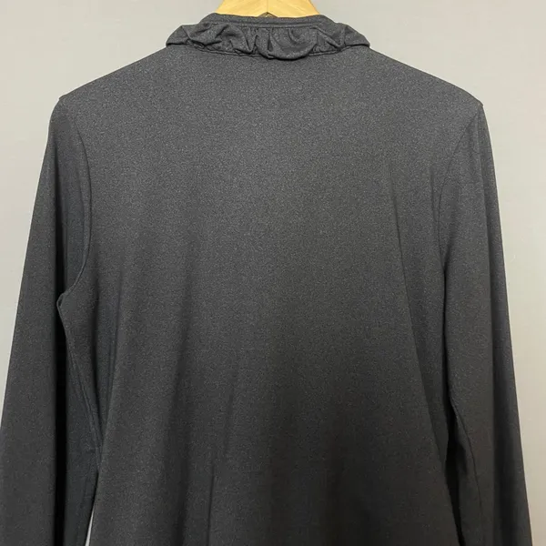Lucy's Jacket Gray Zip-Up Ruffle Ruching Women Size Medium Athletic Running - Image 5