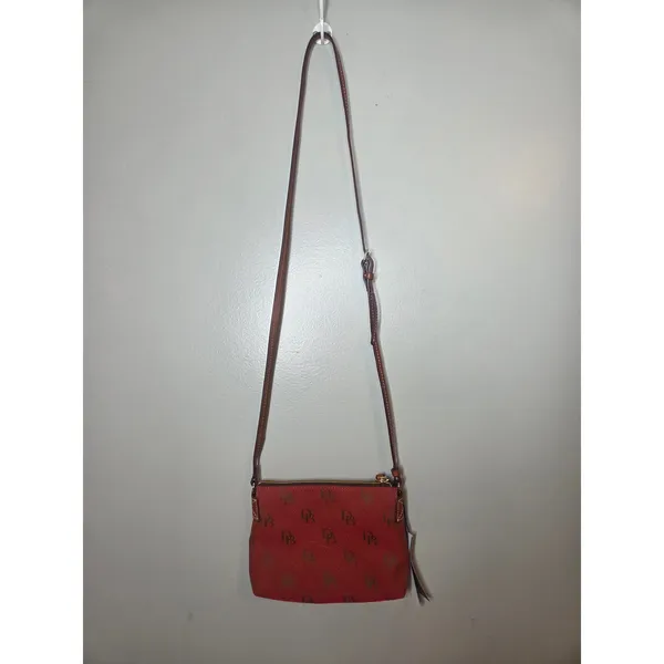 Dooney & Bourke Crossbody Pouchette Brick Leather Bag New - Image 3