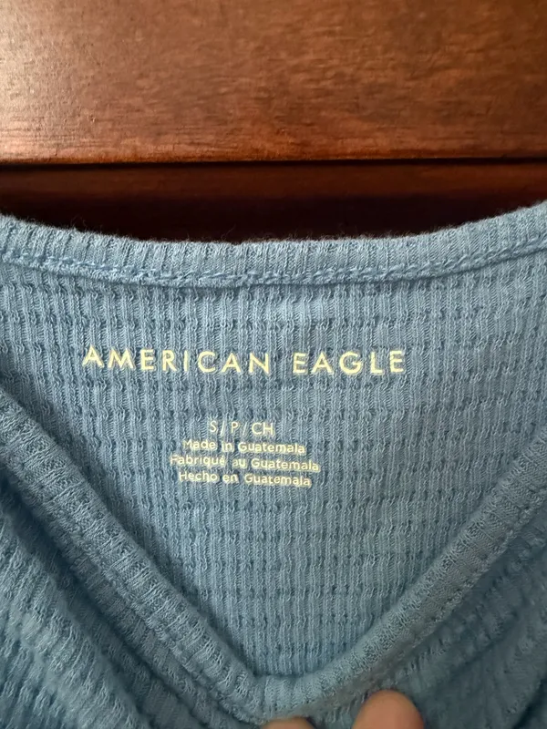 American Eagle blue tank top - Image 3
