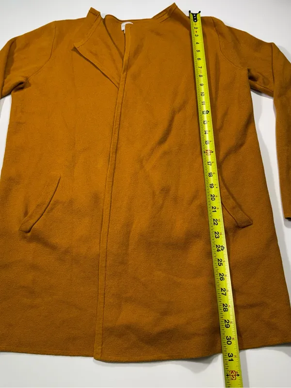 J. Crew 100% Cotton Pumpkin Open-Front Cardigan Coat - Image 3
