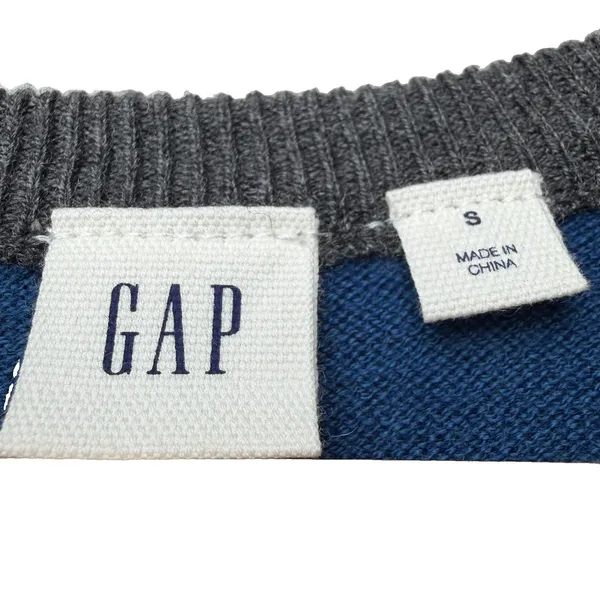 Gap Women's Small Rainbow Stripe Multicolor Merino Wool Blend Crewneck Sweater - Image 8