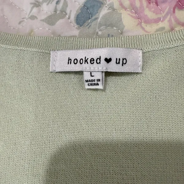 Hooked Up Saige‎ Green Knit Top - Image 6