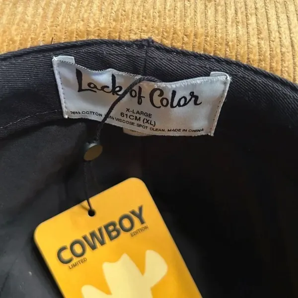 Free People Lack of Color Tan Shady Cowboy Hat(Size XL 61CM) - Image 8