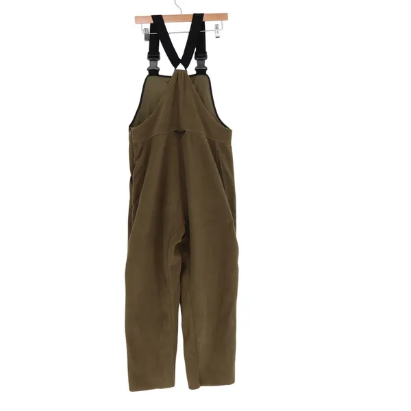 Overalls women’s Olive Green Fleece Adjustable Strap Snow Bibs Straight Leg - Image 3