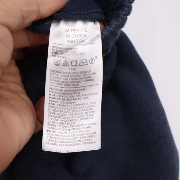 Old Navy Sweatpants Womens M Petite SoComfy Navy Blue Fleece Joggers Excellent - Image 3