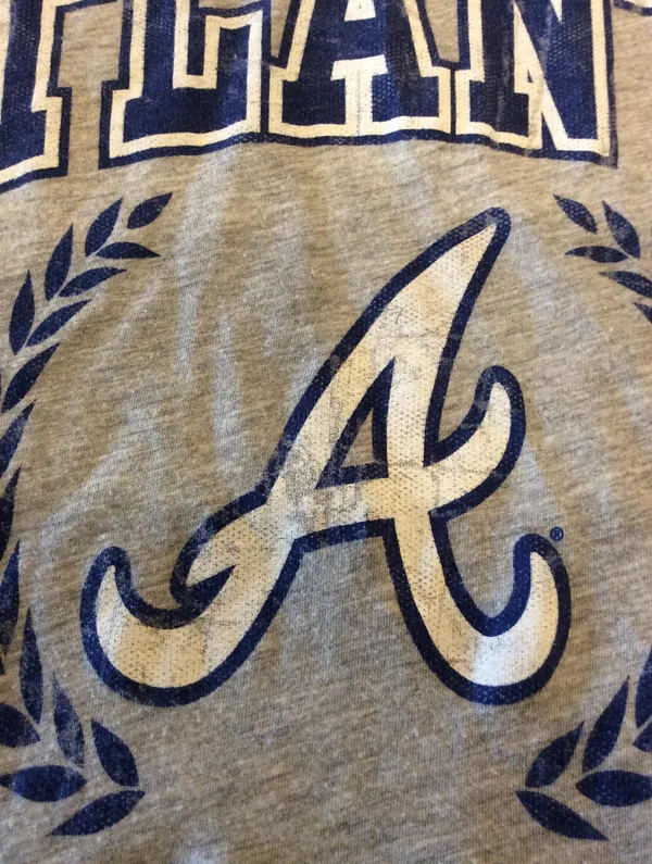 Atlanta Braves Baseball Shirt Womens M - Image 6