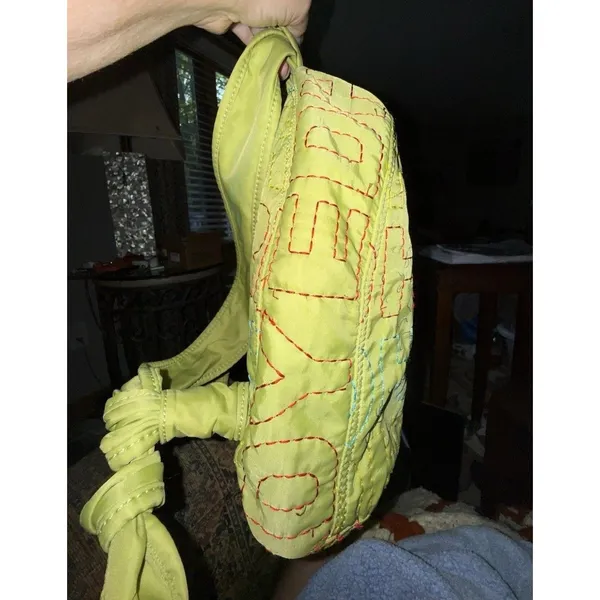 Vintage DON ED HARDY DESIGNS Stitched Logo Quilted Back Pack - Image 4