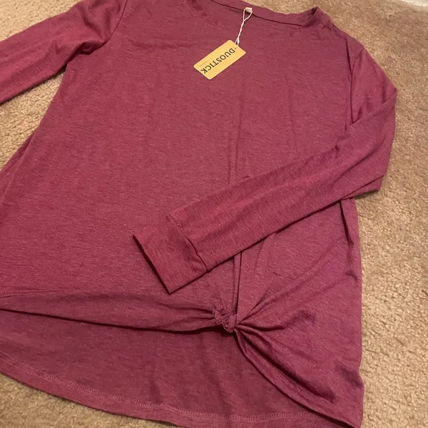 Women's Long Sleeve Duostick Top - Purple - Image 2