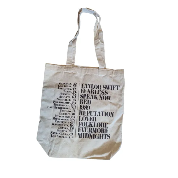 Taylor Swift The Eras Tour VIP Tote Bag Beige USA Dates Leg 1 - Image 4