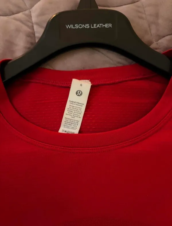 Red Lululemon Swiftly Long Sleeve Tech - Image 2