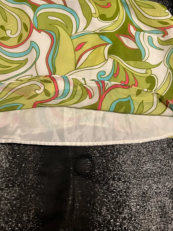 Womens sz14 Surreal psychedelic swirl spaghetti strap camisole tank top - Image 7