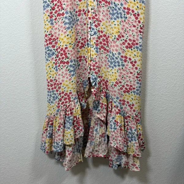 Rails Frida Floral Ruffle Midi Dress in Multicolor Flower Meadow Size S - Image 8