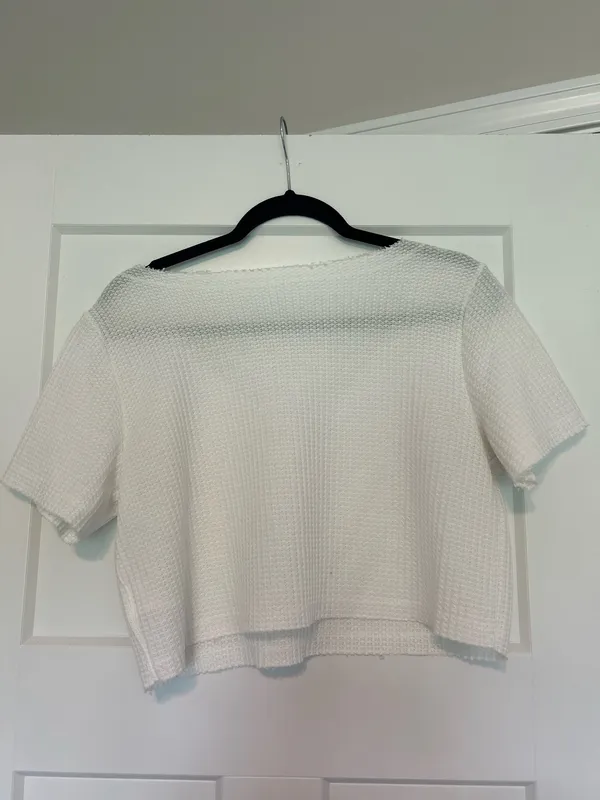 SheIn White crop top - Image 2