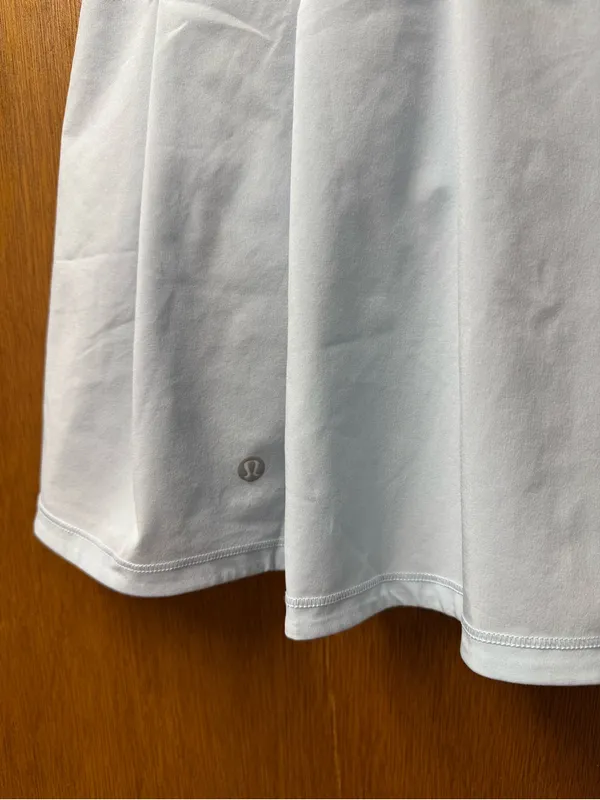 Lululemon Pace Rival Skirt Skort Midrise Pull On Extra Long Powder Blue 2 W8AAFS - Image 11