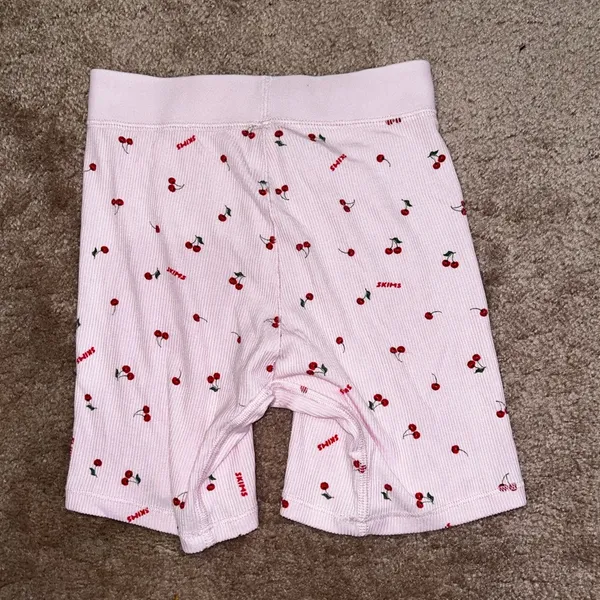 Skims Pink Limited Edition Ribbed Cherry Print Set Lana Del Ray Valentine - Image 7